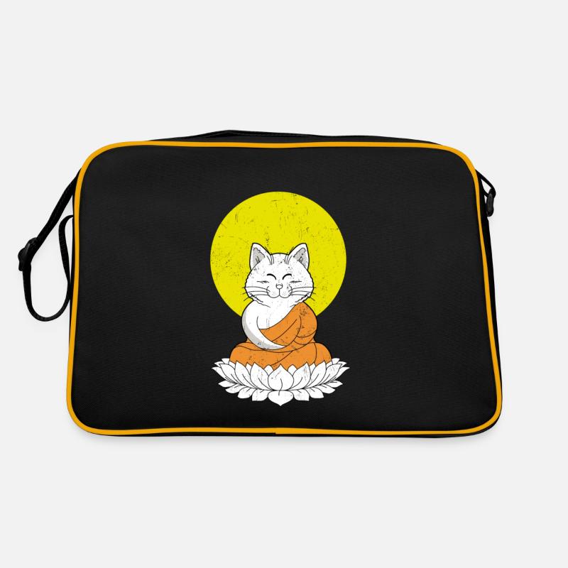 Cat Buddha Master Vintage Sac Retro