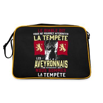Tempête Aveyronnais - Sac Retro - noir/or - Dos
