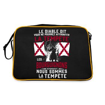 Tempête Bourguignons - Sac Retro - noir/or - Dos