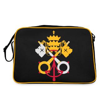 drapeau_vatican2 - Sac Retro - noir/or - Dos