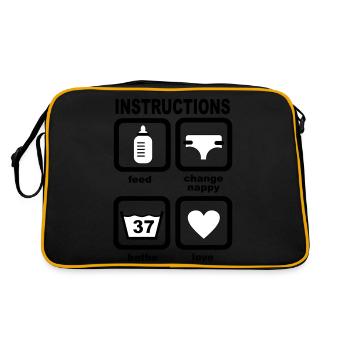 baby - Retro Bag - black/gold - Back