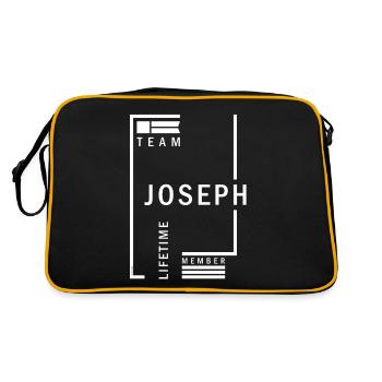 Name Joseph - Retro Bag - black/gold - Back