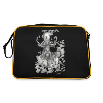 The smoking tree house - Retro Bag - black/gold - Back