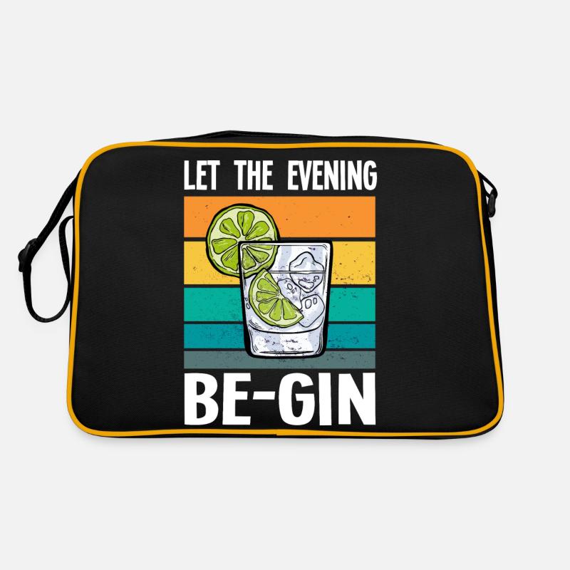 Gin - Gin Cocktail Gin Trinker Cadeau Sac Retro