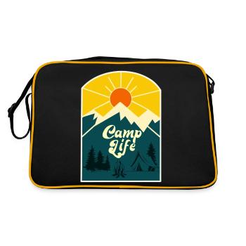 Camp Life - Retro Bag - black/gold - Back