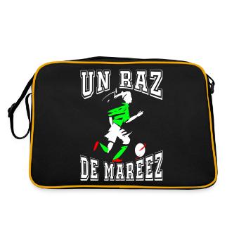 Un raz de marée ou raz de mareez Mahrez - Sac Retro - noir/or - Dos