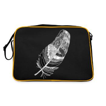Feather - Retro Bag - black/gold - Back