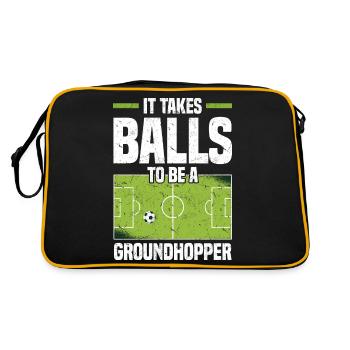 Idée cadeau de nettoyage | Stade de football Sports - Sac Retro - noir/or - Dos