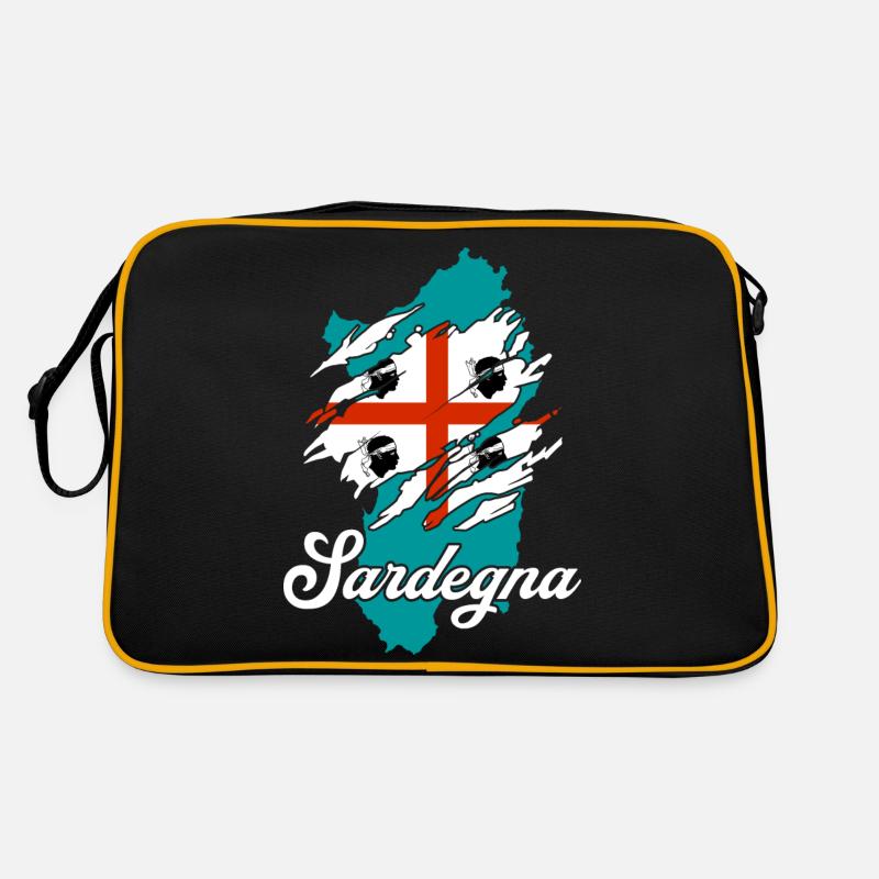 Île de Sardaigne - Sac Retro - noir/or