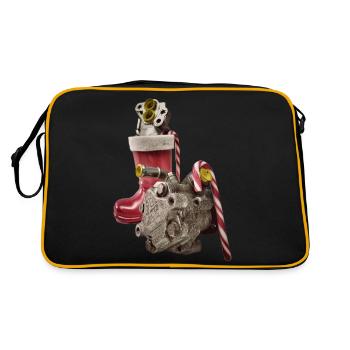 Merry Christmas from the Servo Pump Auto Parts - Retro Bag - black/gold - Back