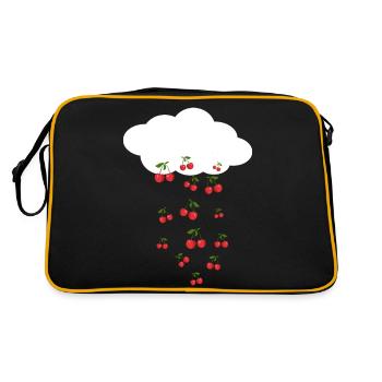 Cherry rain - Retro Bag - black/gold - Back