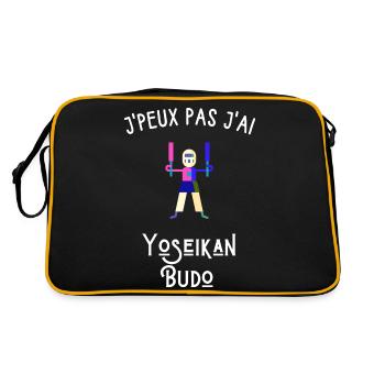 je peux pas j'ai yoseikan budo - Sac Retro - noir/or - Dos