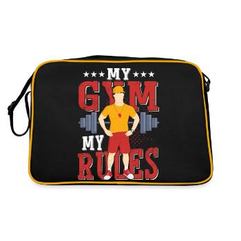 My Gym My Rules School Physical Education - Retro Bag - black/gold - Back