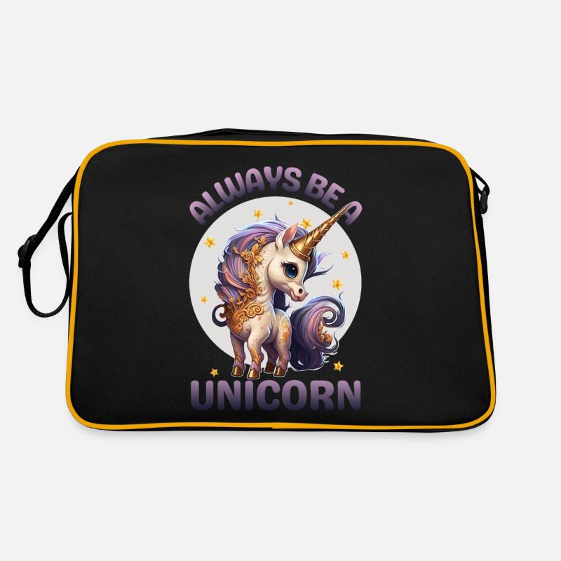 Sei immer ein Einhorn Retro Tasche