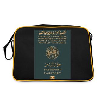 Passeport algérien - Sac Retro - noir/or - Dos