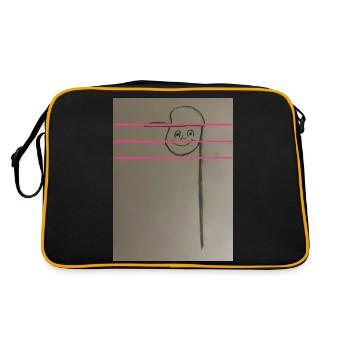 La note - Sac Retro - noir/or - Dos