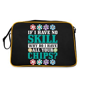 Si je n’ai aucune compétence, pourquoi ai-je tous vos jetons ? - Sac Retro - noir/or - Dos