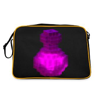 Pink Magic T Shirt Gothic Witch Cube Potion Bouteille - Sac Retro - noir/or - Dos
