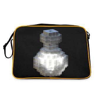 Flacon en cristal blanc avec potion blanche fluorescente - Sac Retro - noir/or - Dos