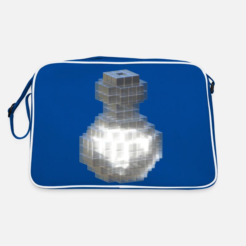White Crystal Bottle with Fluorescent White Potion Retro Bag