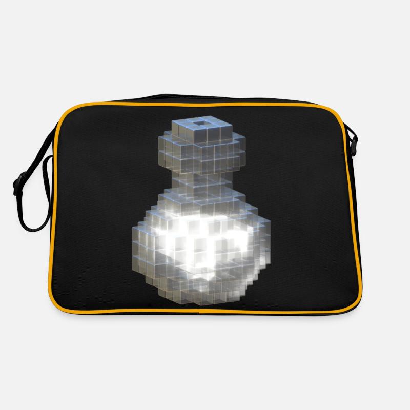 Flacon en cristal blanc avec potion blanche fluorescente Sac Retro