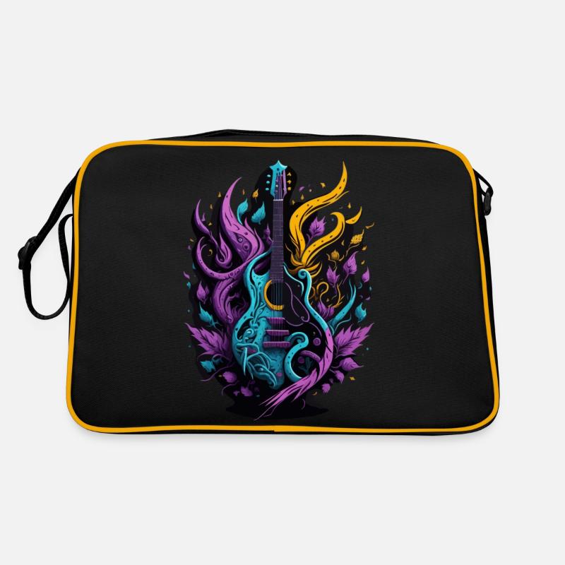 Graffiti Guitar Retro Tasche