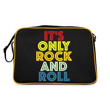 It's Just Rock and Roll | Music, Concert, Band - Retro Bag - black/gold - Back
