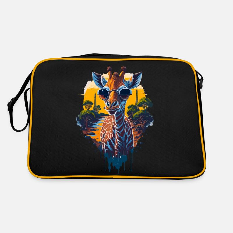 Coole Giraffe Retro Tasche