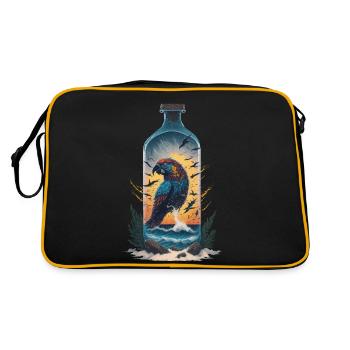 Parrot Bottle - Retro Bag - black/gold - Back