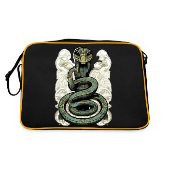 Kik the snake - Retro Bag - black/gold - Back