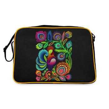 Sweden Sweden Sweden Nordic countries scandinavia travel art art - Retro Bag - black/gold - Back