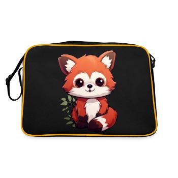 Red Panda Little Panda - Retro Bag - black/gold - Back
