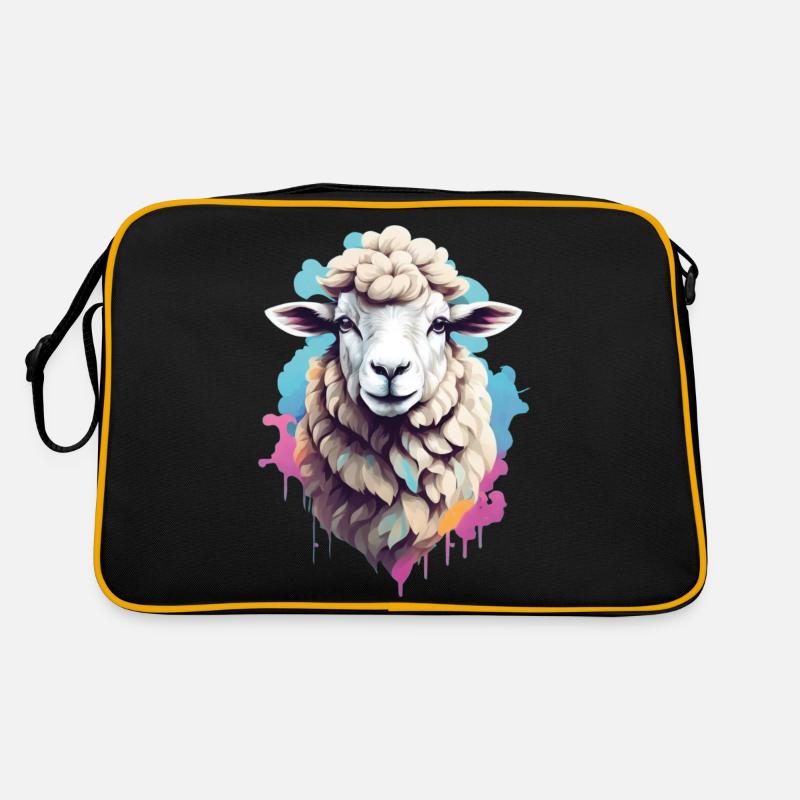 Mouton - Sac Retro - noir/or