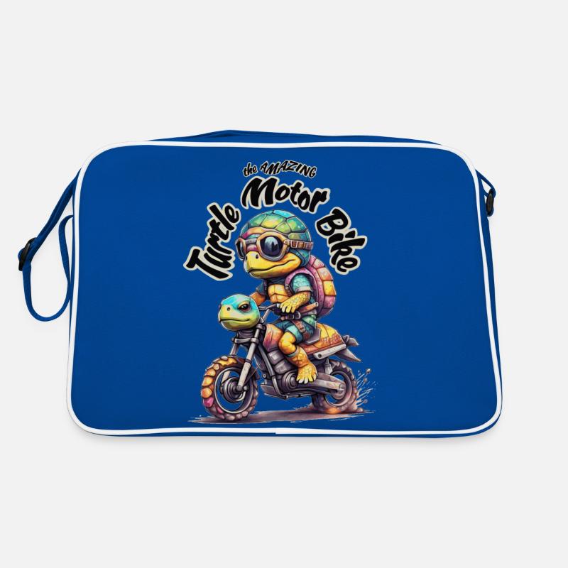Tortue motarde - 2 Sac Retro