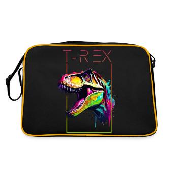 Multicolored T-Rex: Breaking Boundaries - Retro Bag - black/gold - Back