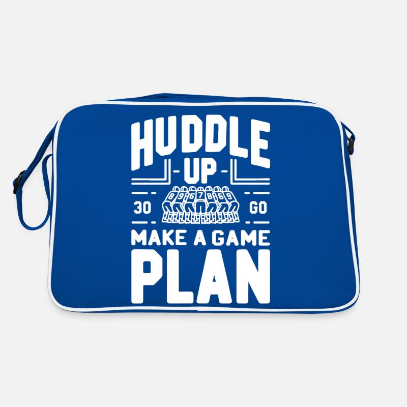 Huddle Up Make a Plan Retro Bag