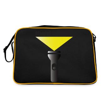 NightCacher - Retro Bag - black/gold - Back