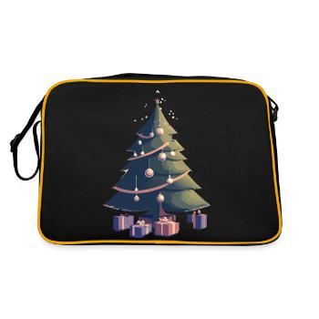 Arbre de Noël lumineux - Sac Retro - noir/or - Dos