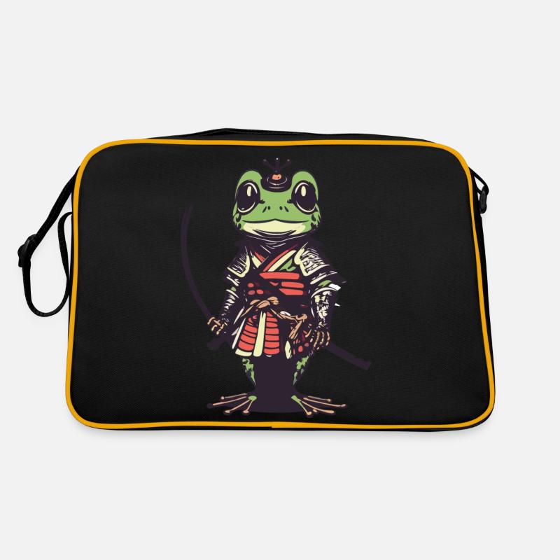 Samurai Frog Retro Bag