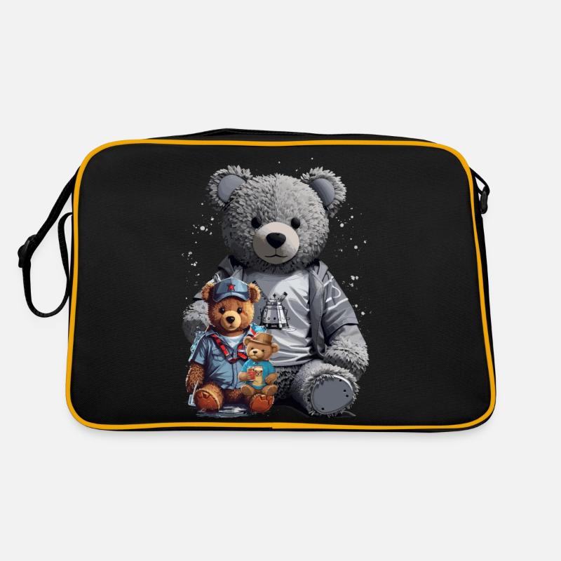 3 Teddy Bears Retro Tasche