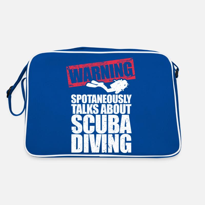 Warning parle spontanément de plongée sous-marine Sac Retro