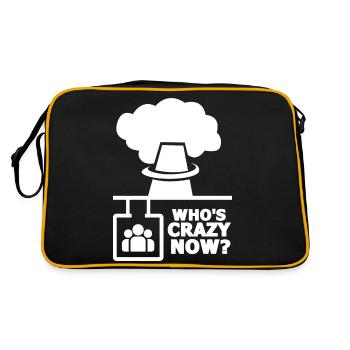 Qui est fou maintenant Technologie nucléaire Rayonnement - Sac Retro - noir/or - Dos