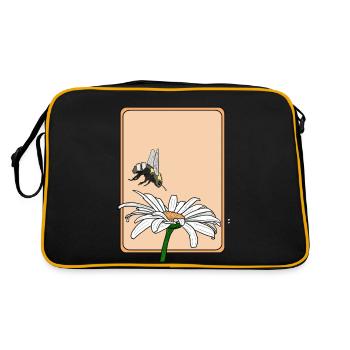Marguerites et bourdons - Sac Retro - noir/or - Dos