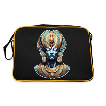Egypt / Pharaoh / Mummies / Hieroglyphics / Sphinx - Retro Bag - black/gold - Back