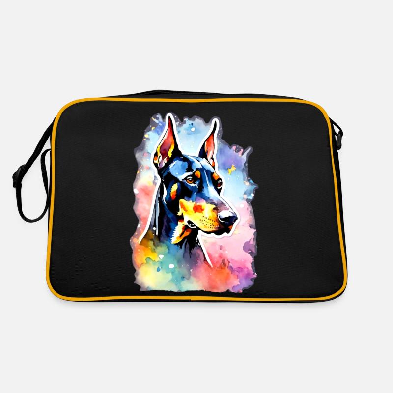 Dobermann Dobermann Hund Dobermann Retro Tasche