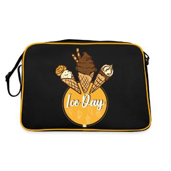 Ice Day / Eis Bo-Grafik - Retro Bag - black/gold - Back