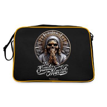 La Santa Muerte - Sac Retro - noir/or - Dos