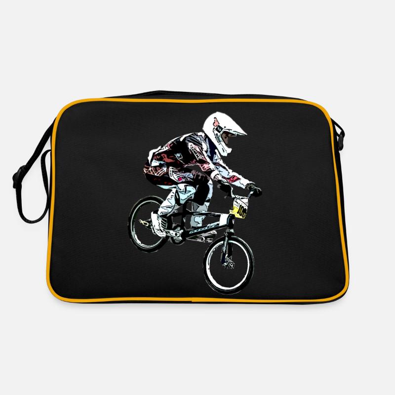 Macchine per la BMX - Borsa retrò - nero/oro