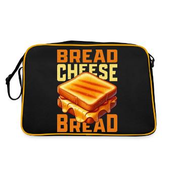 Pain Fromage Pain Sandwich au fromage grillé - Sac Retro - noir/or - Dos