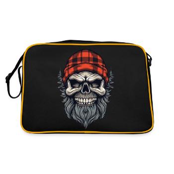 Crâne Holzfäller Lumberjack - Sac Retro - noir/or - Dos